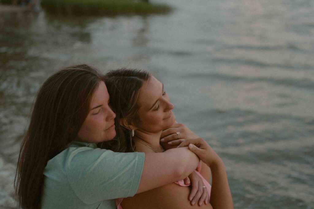Fontainebleau State Park Engagement Session at sunset.